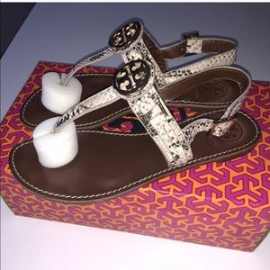 Tory Burch python sandals, 7